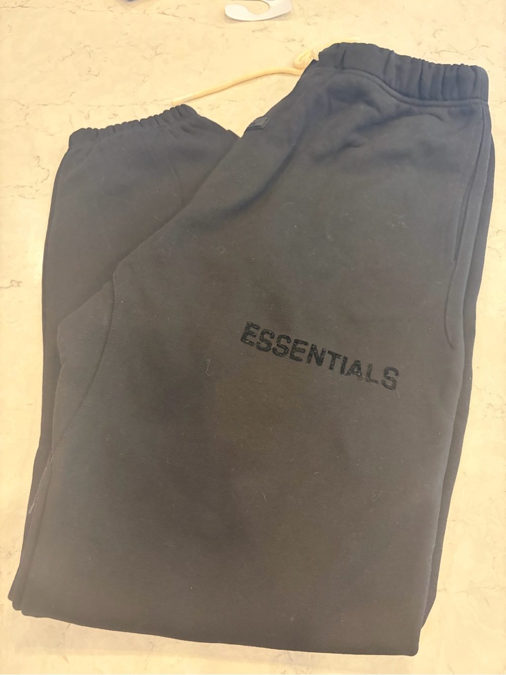 ESSENTIALS Black Men's Logo Sweatpants